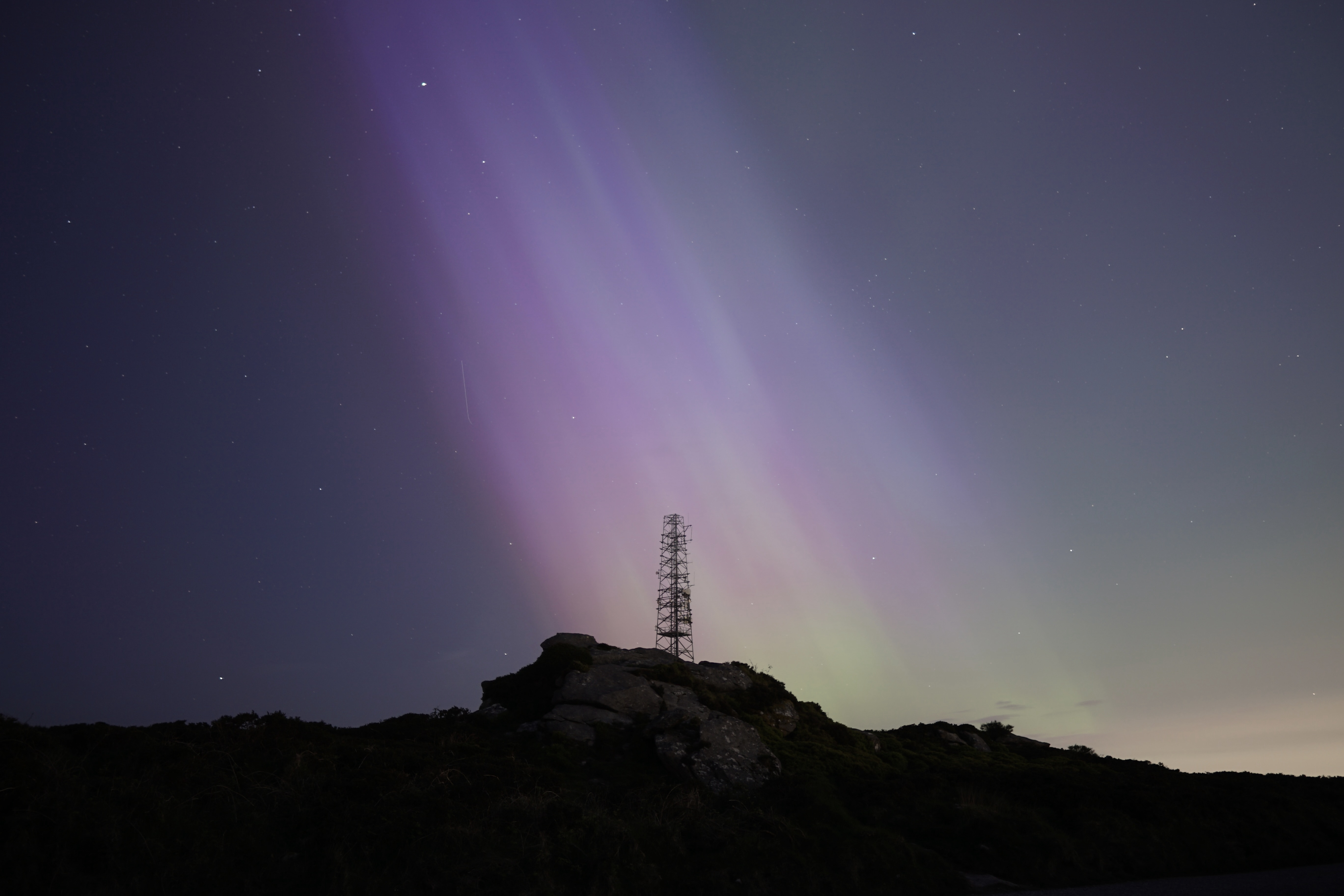 Aurora over Three Rock Mountain