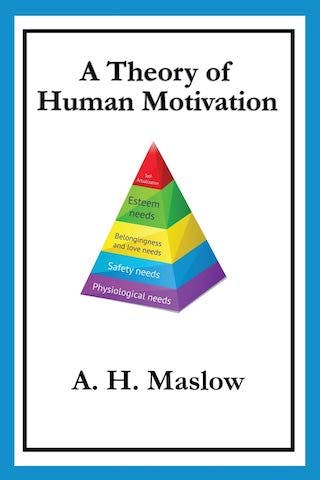 A Theory of Human Motivation by Abraham Maslow