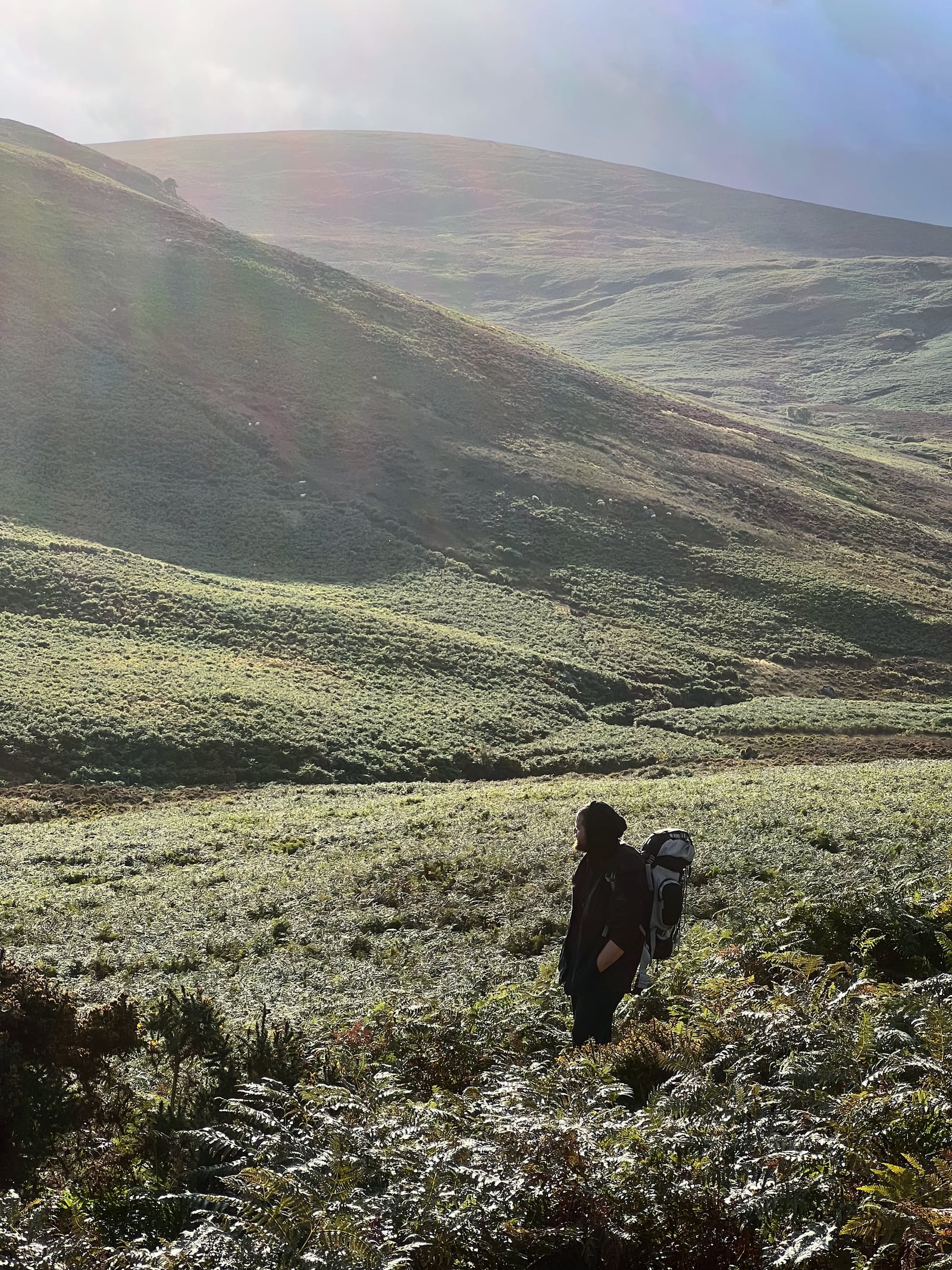 Diego Bertolo looking over the valley